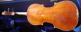Vintage 3/4 size Czech Strad violin, well flamed with very flat arching