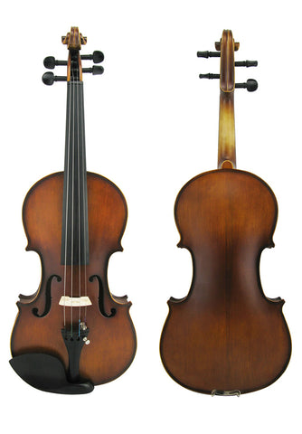 Solid wood Chinese violin outfit 3/4 1/2 and 1/8 sizes only.  Prelude strings, four adjusters.