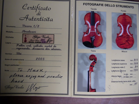 1/2 size Gliga Maestro Extra violin from 2005