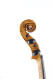 3/4 antique German violin one piece back